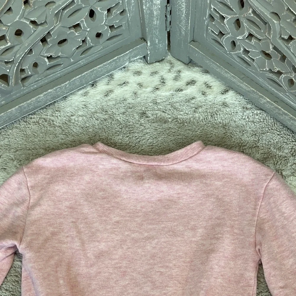 Gymboree pink sweatshirt baby girls 2T pastel rainbow sun Barbiecore Softgirl